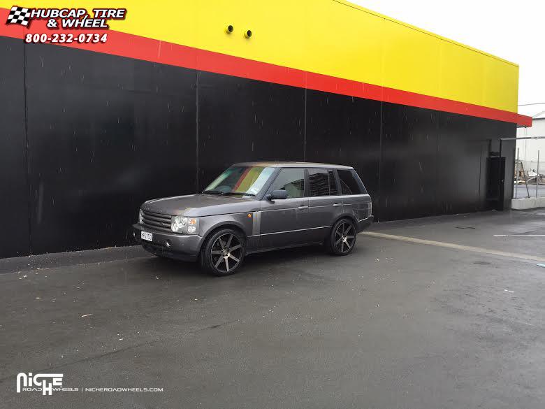 vehicle gallery/land rover range rover niche verona m150  Black & Machined with Dark Tint wheels and rims